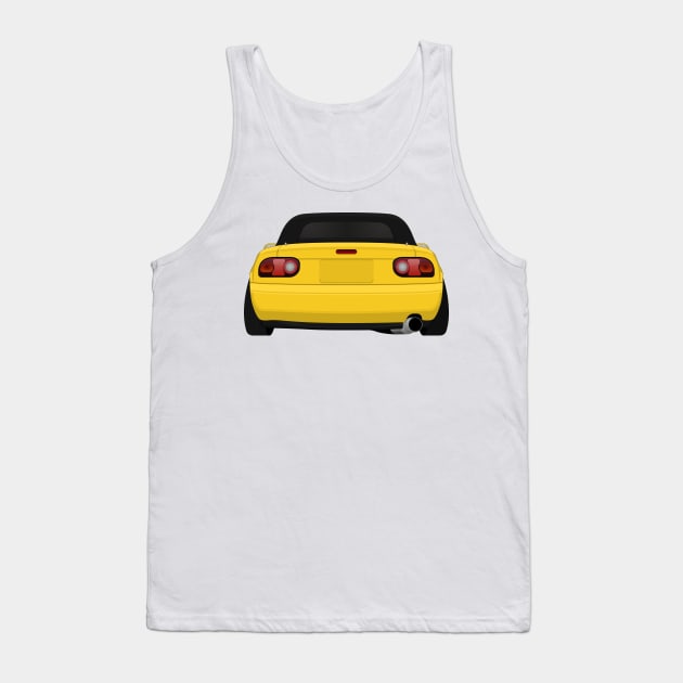 Miata rear Yellow Tank Top by VENZ0LIC